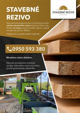 TOP PONUKA: Stavebné rezivo - predaj 