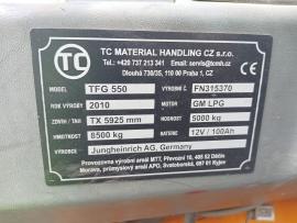 VZV Junghenreich 5t, zdvih 5,95m, LPG - 2 bomby na vozíku