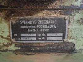 Zrovnávačka liatinová 4-nožová 630mm / stoly 3,00m