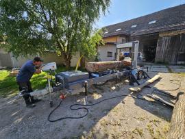 Prodám použitou Pásovou pilu TP-600 mobilní, stav jak Nová